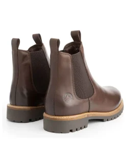 Leder-Chelsea-Boots in Braun