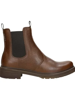Leder-Chelsea-Boots in Braun
