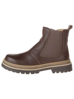 Leder-Chelsea-Boots in Braun