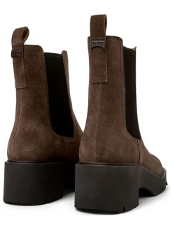 Leder-Chelsea-Boots in Braun