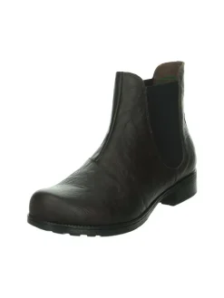 Leder-Chelsea-Boots in Braun