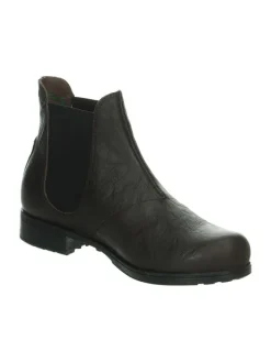 Leder-Chelsea-Boots in Braun