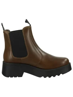 Leder-Chelsea-Boots in Braun