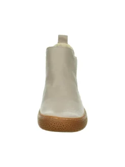 Leder-Chelsea-Boots in Creme