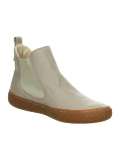 Leder-Chelsea-Boots in Creme