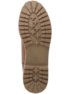 Leder-Chelsea-Boots in Hellbraun