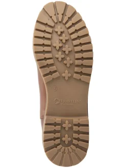 Leder-Chelsea-Boots in Hellbraun