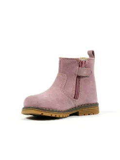 Leder-Chelsea-Boots in Rosa