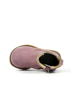 Leder-Chelsea-Boots in Rosa