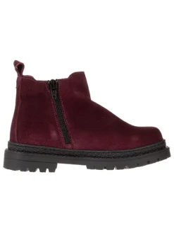 Leder-Chelsea-Boots in Rot