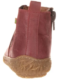 Leder-Chelsea-Boots in Rot