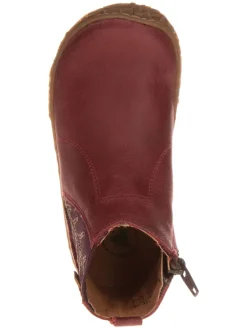 Leder-Chelsea-Boots in Rot