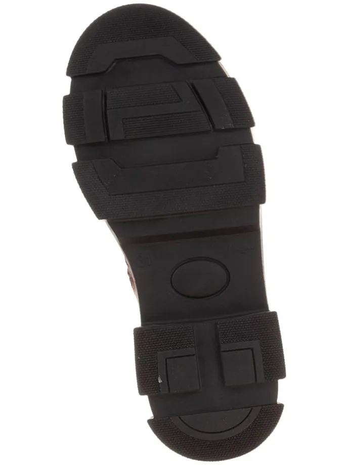 Leder-Chelsea-Boots in Rot