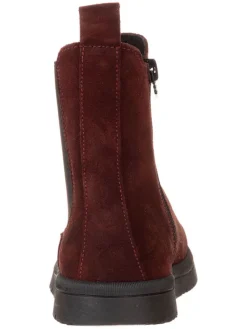 Leder-Chelsea-Boots in Rot