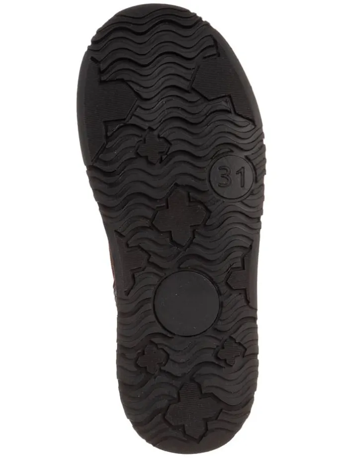 Leder-Chelsea-Boots in Rot