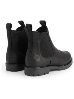 Leder-Chelsea-Boots in Schwarz