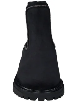 Leder-Chelsea-Boots in Schwarz
