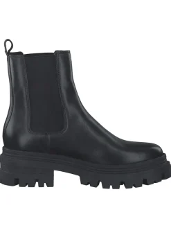 Leder-Chelsea-Boots in Schwarz