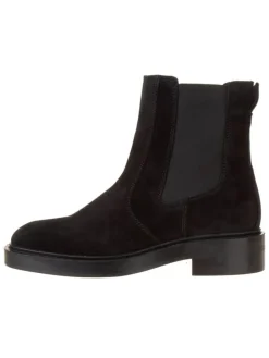 Leder-Chelsea-Boots in Schwarz
