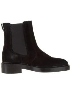 Leder-Chelsea-Boots in Schwarz