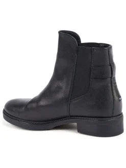 Leder-Chelsea-Boots in Schwarz