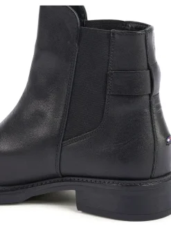 Leder-Chelsea-Boots in Schwarz