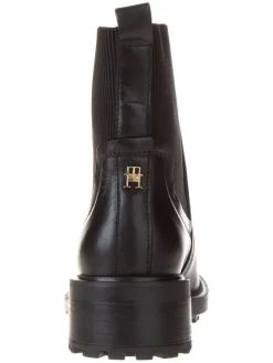 Leder-Chelsea-Boots in Schwarz