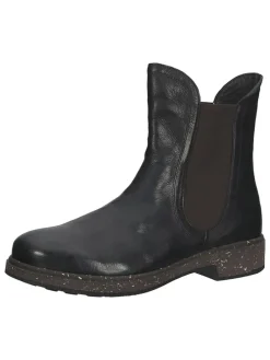 Leder-Chelsea-Boots in Schwarz
