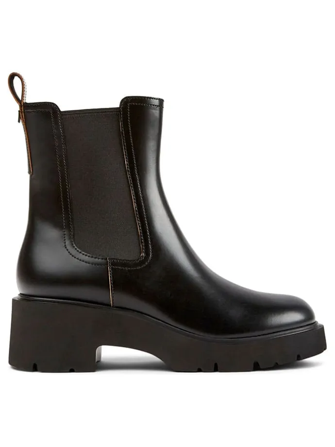 Leder-Chelsea-Boots in Schwarz