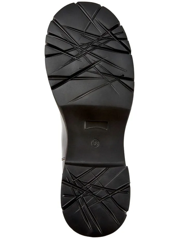 Leder-Chelsea-Boots in Schwarz