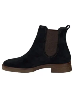 Leder-Chelsea-Boots in Schwarz