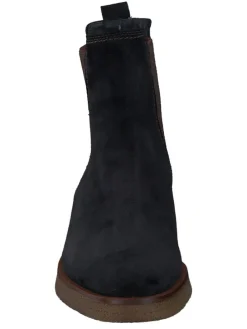 Leder-Chelsea-Boots in Schwarz