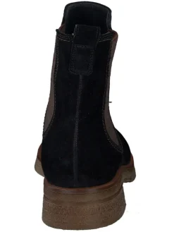 Leder-Chelsea-Boots in Schwarz