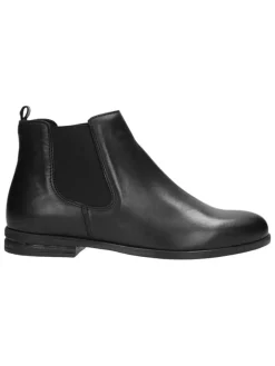 Leder-Chelsea-Boots in Schwarz