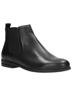 Leder-Chelsea-Boots in Schwarz