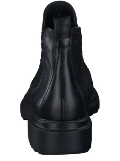 Leder-Chelsea-Boots in Schwarz