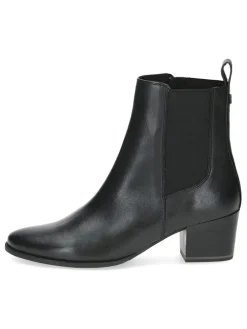 Leder-Chelsea-Boots in Schwarz