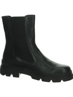 Leder-Chelsea-Boots in Schwarz