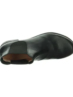 Leder-Chelsea-Boots in Schwarz