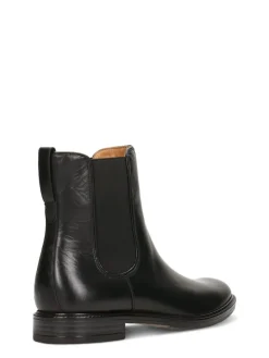 Leder-Chelsea-Boots in Schwarz