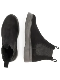 Leder-Chelsea-Boots in Schwarz