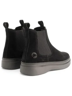 Leder-Chelsea-Boots in Schwarz