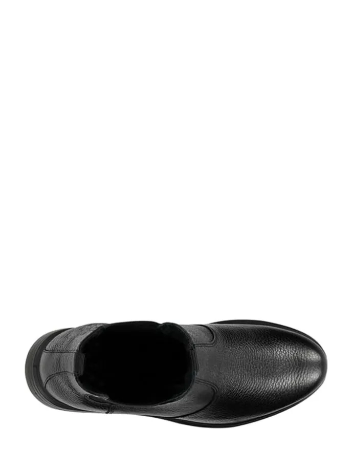 Leder-Chelsea-Boots in Schwarz