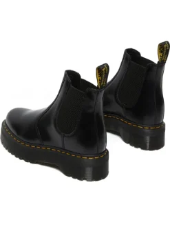 Leder-Chelsea-Boots in Schwarz