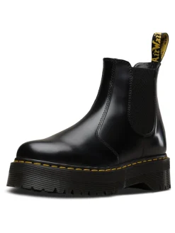 Leder-Chelsea-Boots in Schwarz