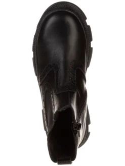 Leder-Chelsea-Boots in Schwarz