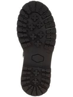 Leder-Chelsea-Boots in Silber