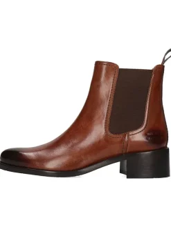 Leder-Chelsea-Boots "Kaya 1" in Braun