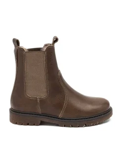 Leder-Chelsea-Boots "Neel" in Braun