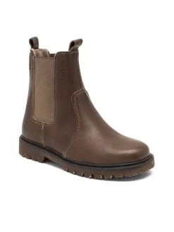 Leder-Chelsea-Boots "Neel" in Braun